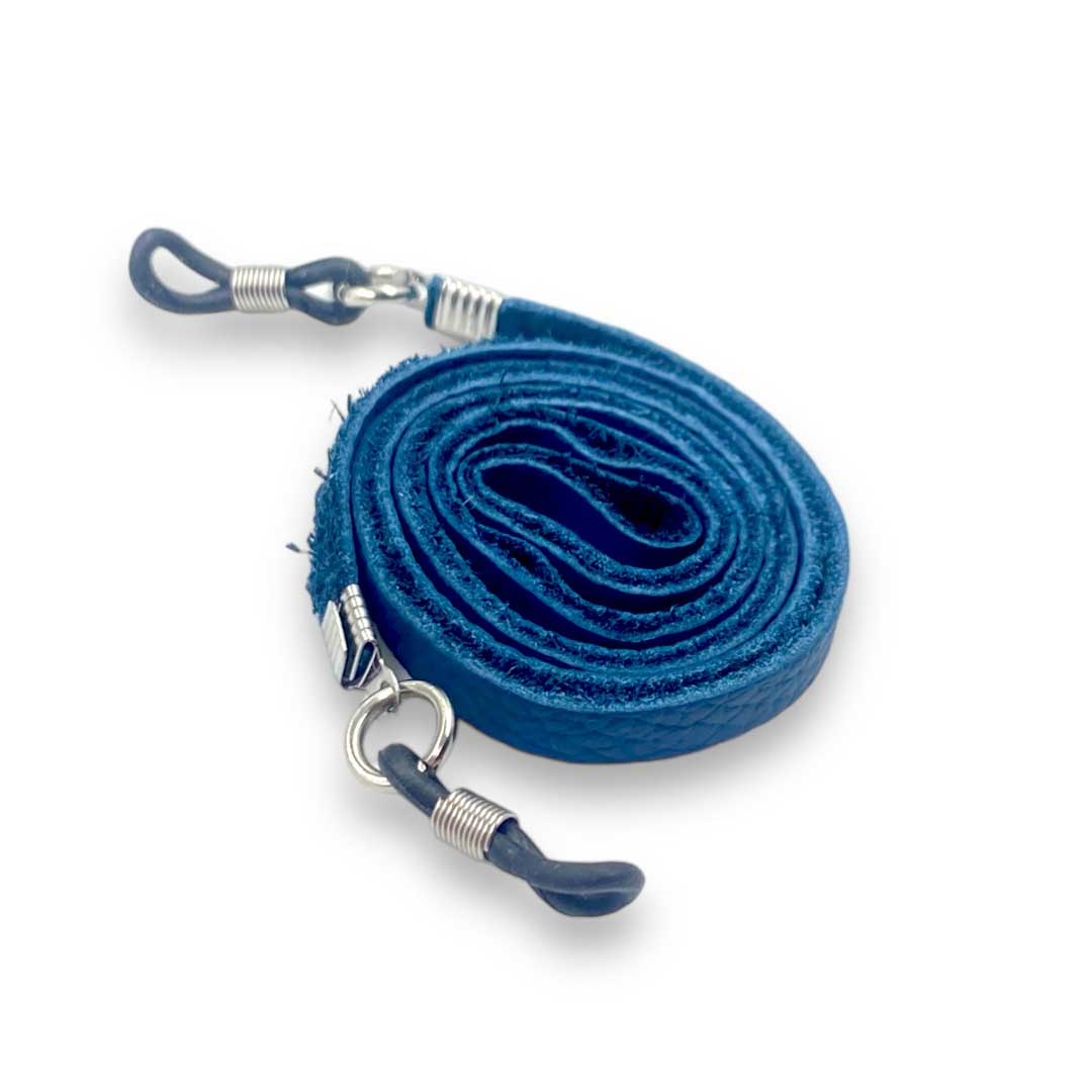 Navy Blue Genuine Leather Strap